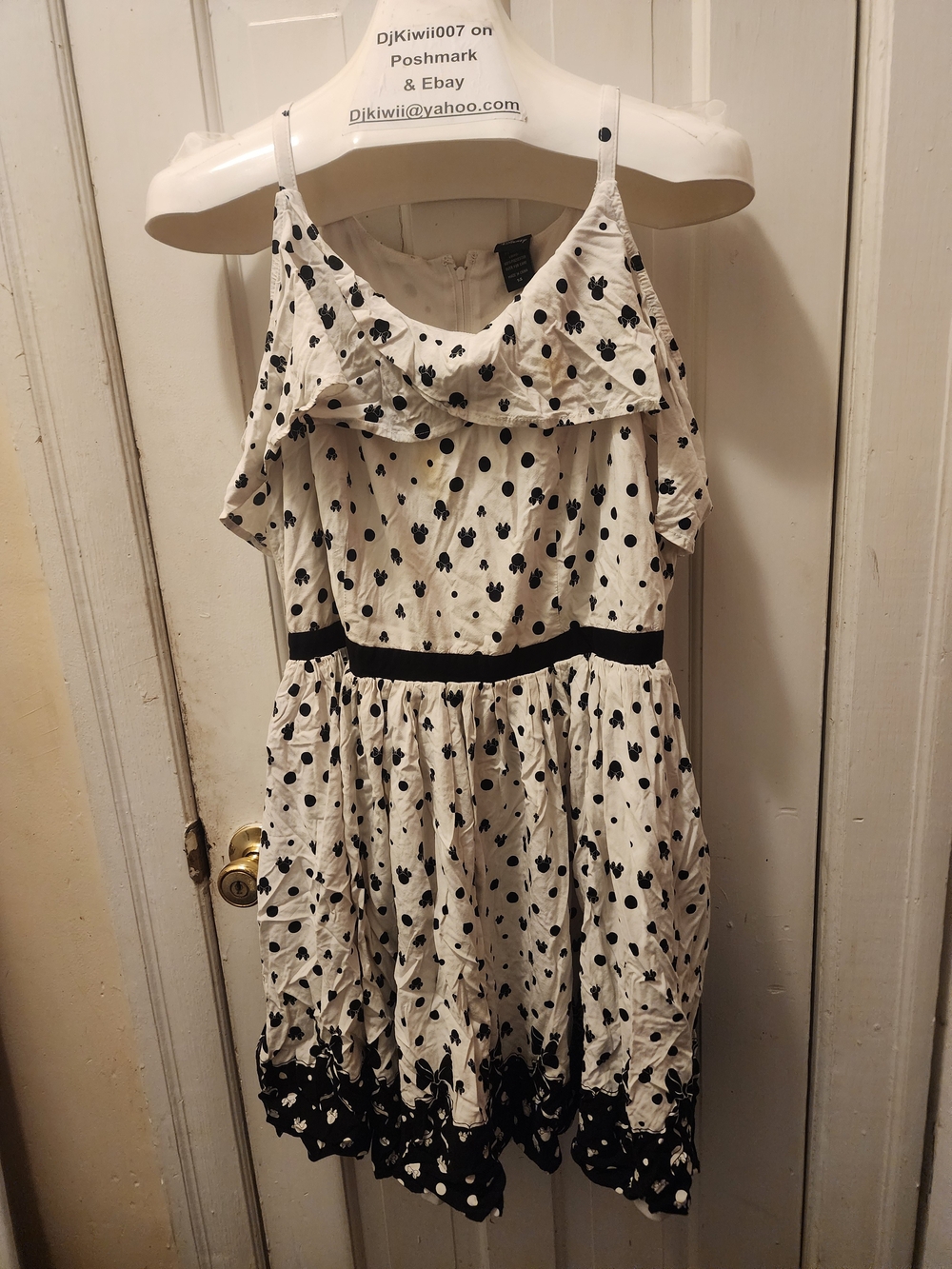 14 [Torrid x Disney] Minnie Mouse Black and White Polka Dot Dress
